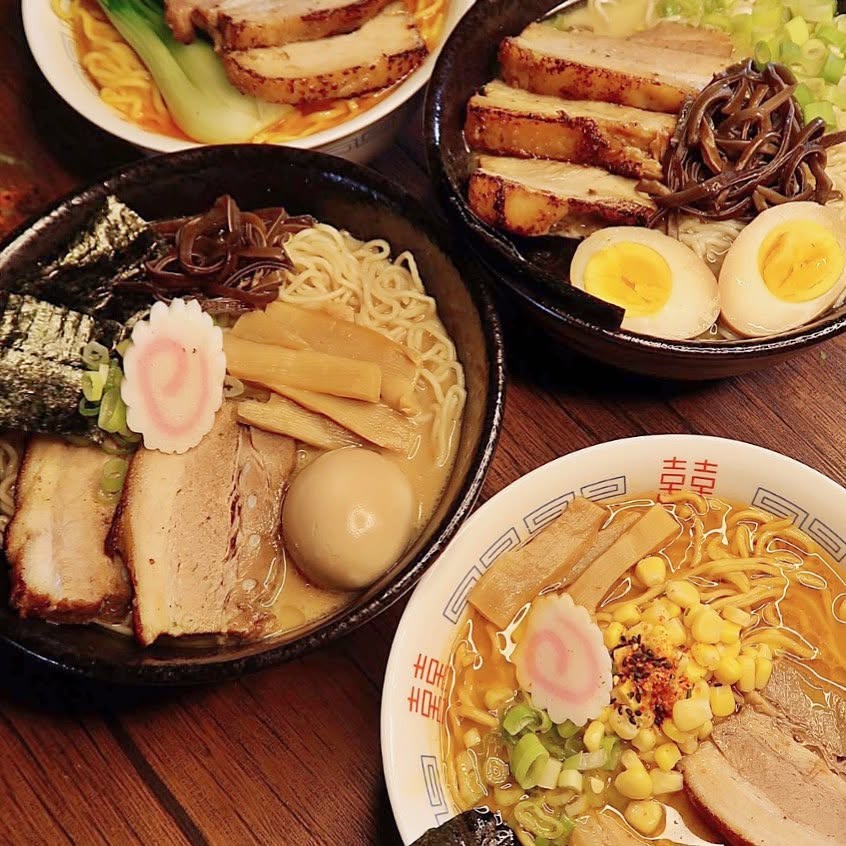 Assorted signature ramen bowls