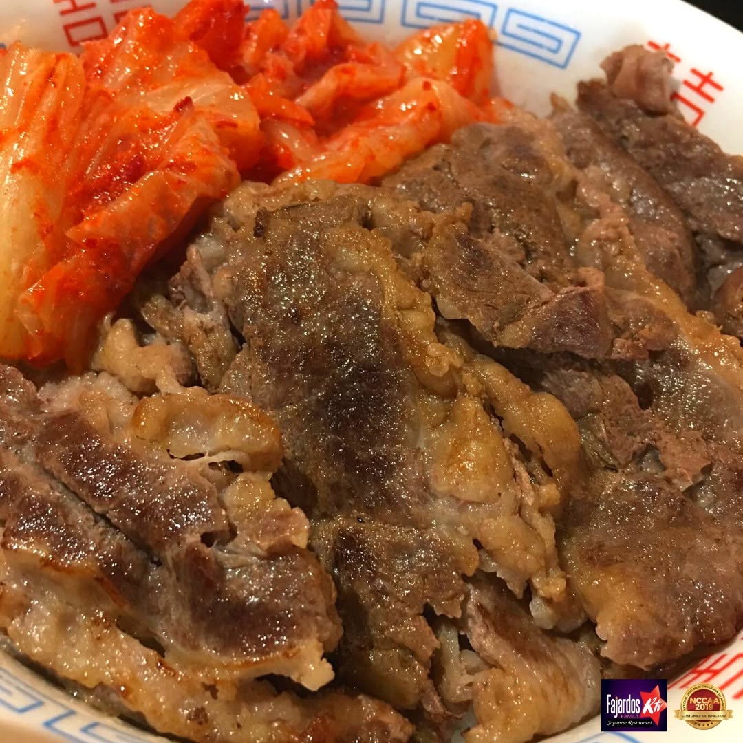 Yakiniku don with kimchi